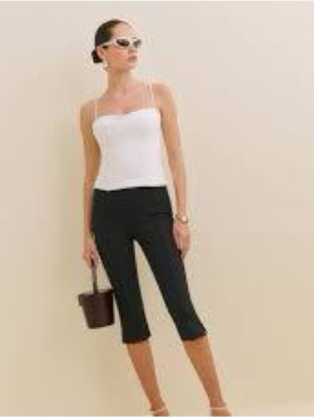 Reformation Gusta Knit Cropped Pant NWT sz S